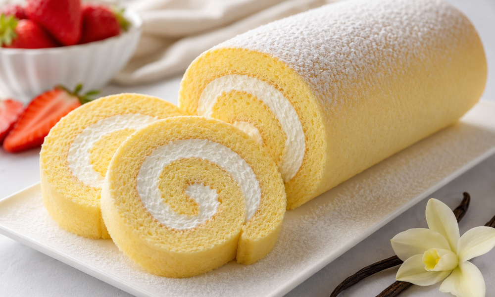 vanilla swiss cake roll recipe