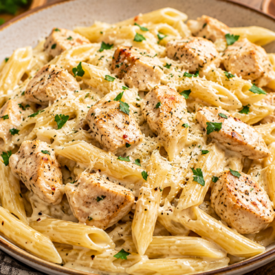 Creamy Garlic Chicken Pasta Recipe