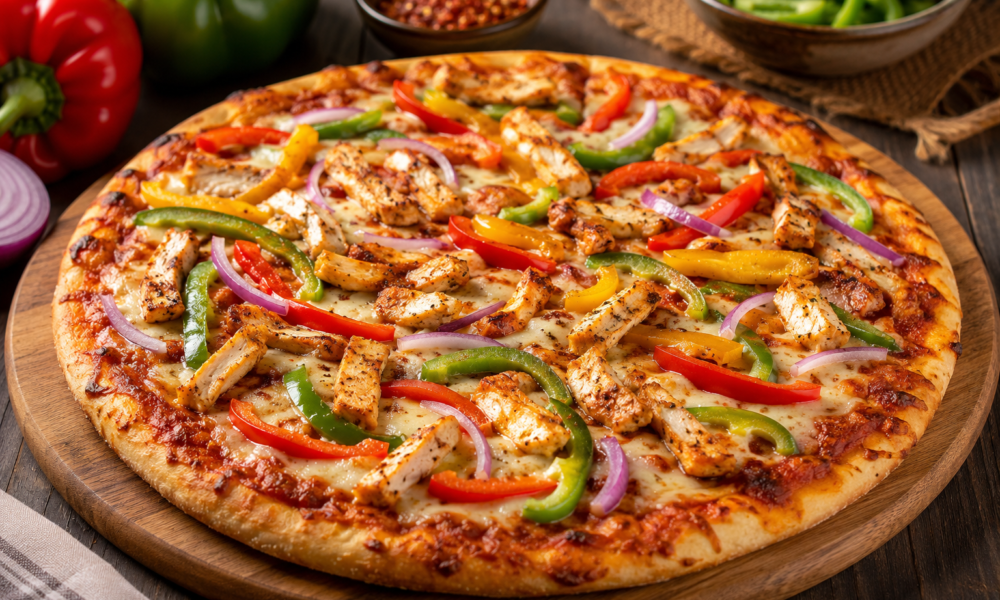 Chicken Fajita pizza recipe