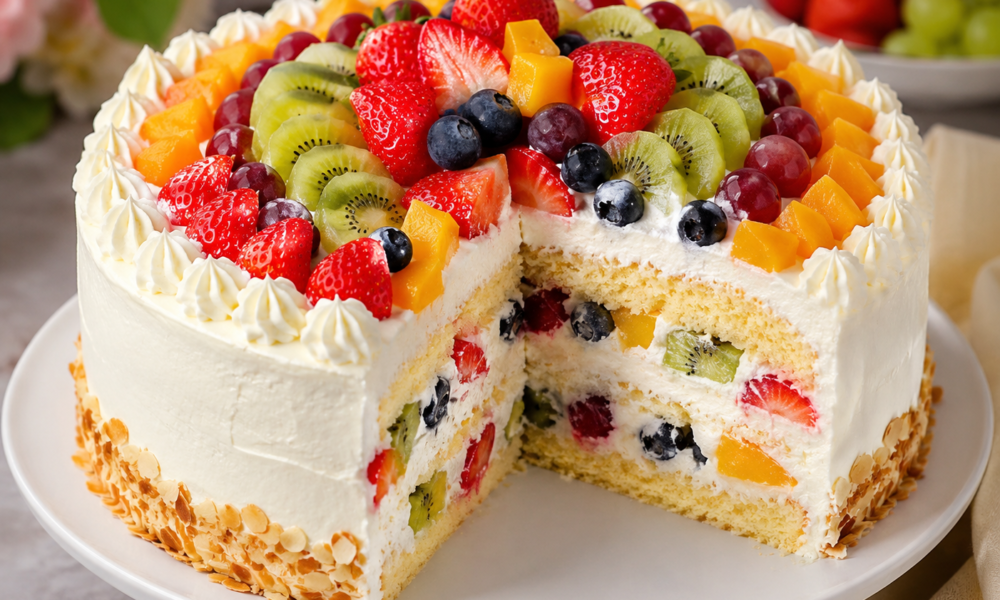 Birthday Fruit Cake Recipe