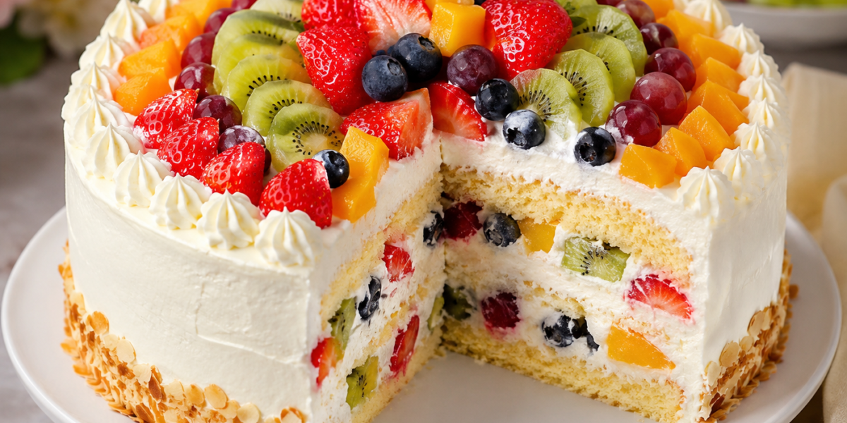 Birthday Fruit Cake Recipe