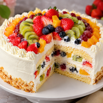 Birthday Fruit Cake Recipe