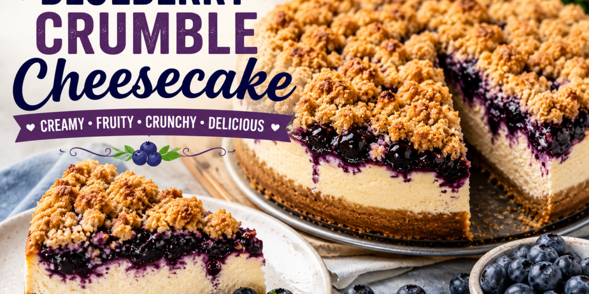 Blueberry Crumble Cheesecake Recipe