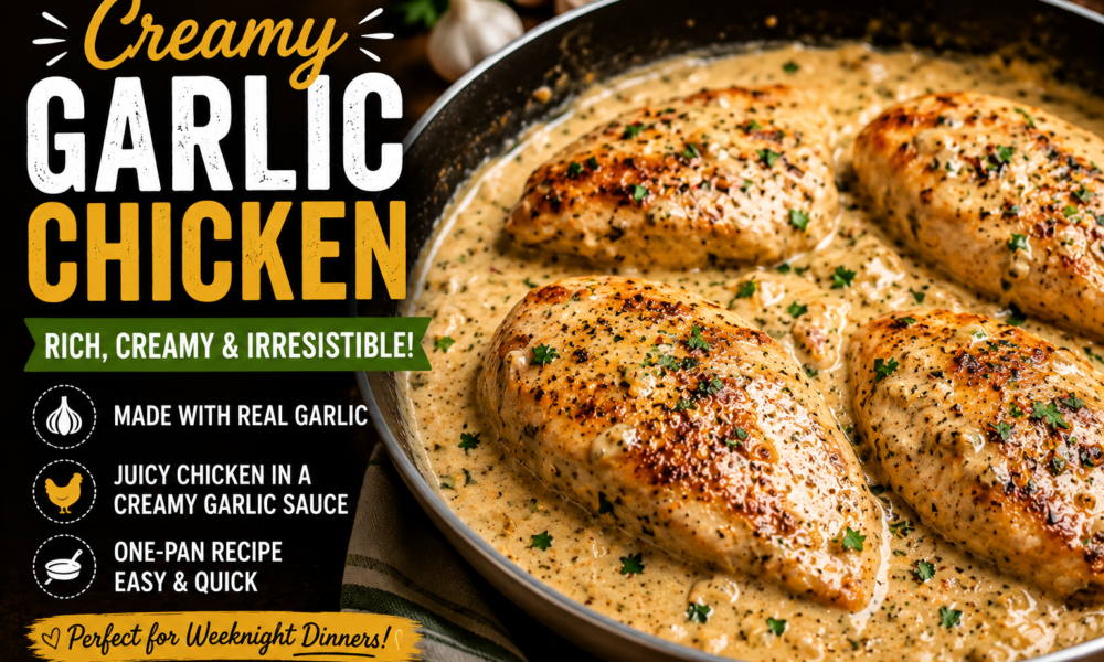 Creamy Garlic Chicken Recipe
