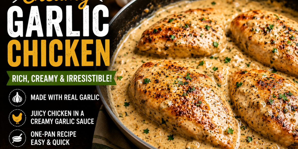 Creamy Garlic Chicken Recipe