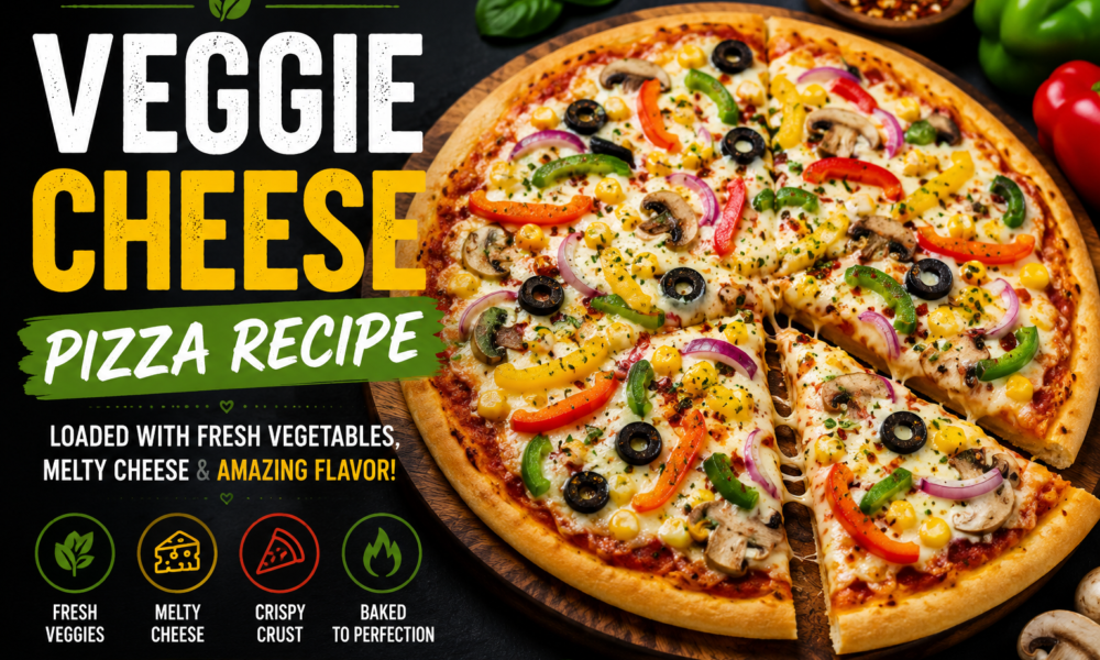 Veggie Cheese Pizza Recipe