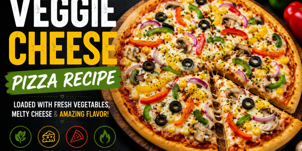Veggie Cheese Pizza Recipe