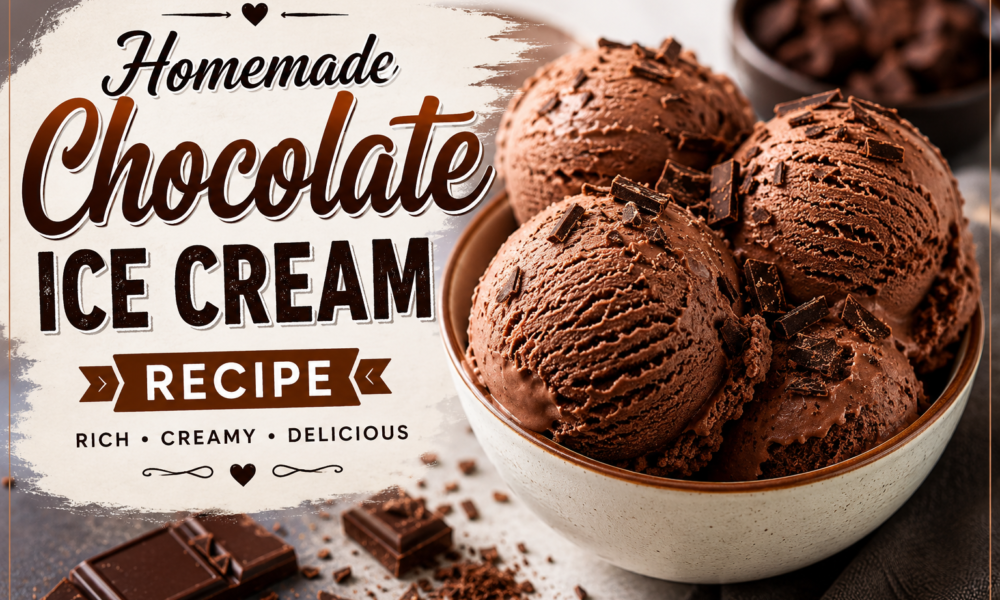 Homemade Chocolate Ice Cream Recipe