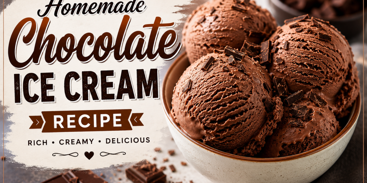 Homemade Chocolate Ice Cream Recipe