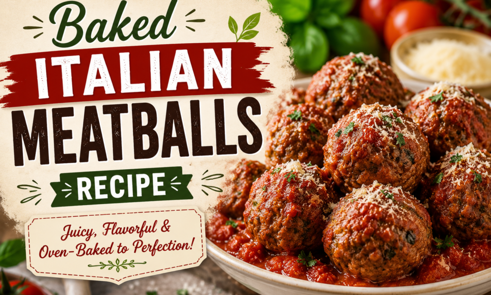 The Best Baked Italian Meatballs Recipe