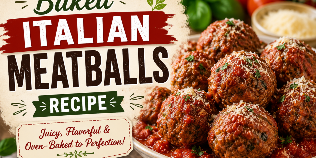 The Best Baked Italian Meatballs Recipe
