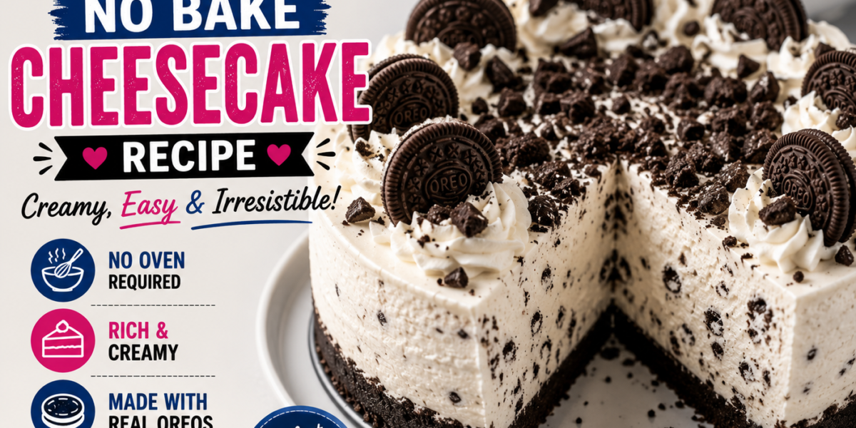 Oreo No Bake Cheesecake Recipe