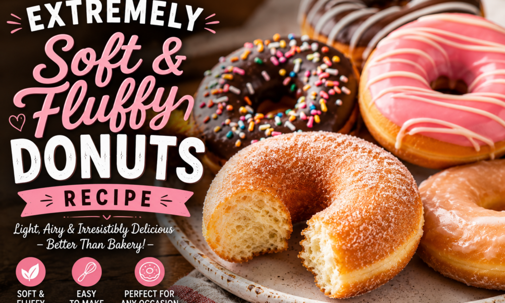 Extremely Soft and Fluffy Donuts Recipe