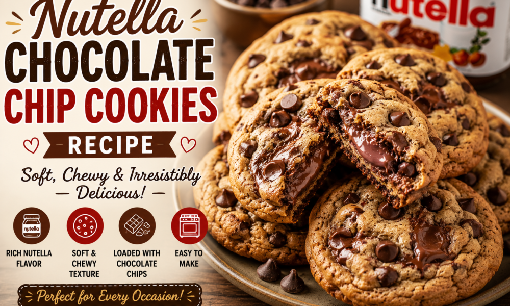 Nutella Chocolate Chip Cookies Recipe