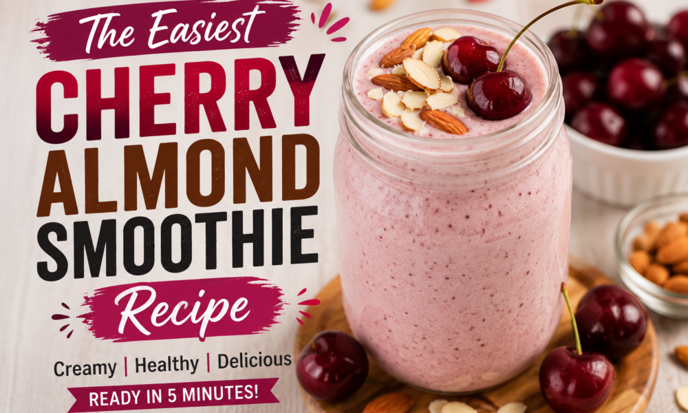 The Easiest Cherry Almond Smoothie Recipe
