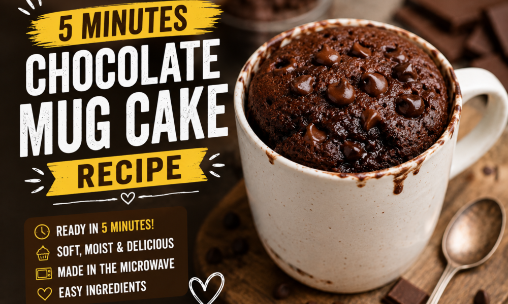 The Viral 5 Minutes Chocolate Mug Cake Recipe