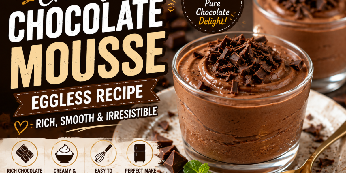 The Best Eggless Creamy Chocolate Mousse Recipe Ever