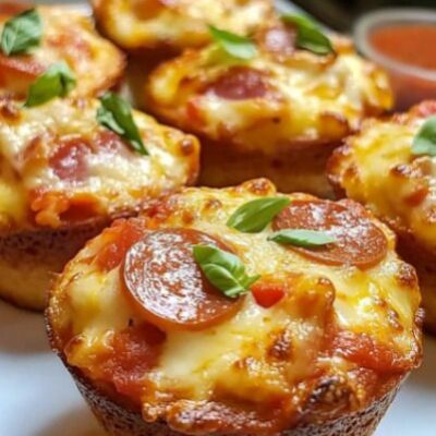 Homemade Pizza Muffins Recipe – Quick & Cheesy Snack