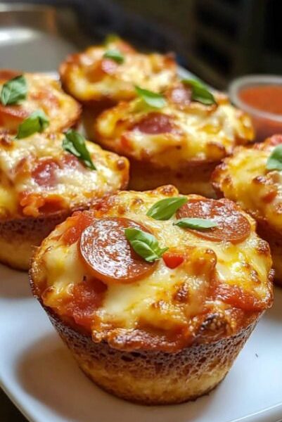 Homemade Pizza Muffins Recipe – Quick & Cheesy Snack
