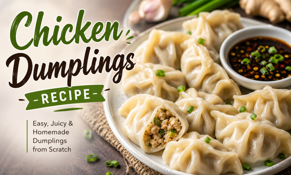 Homemade Chicken Dumplings with Perfect Filling