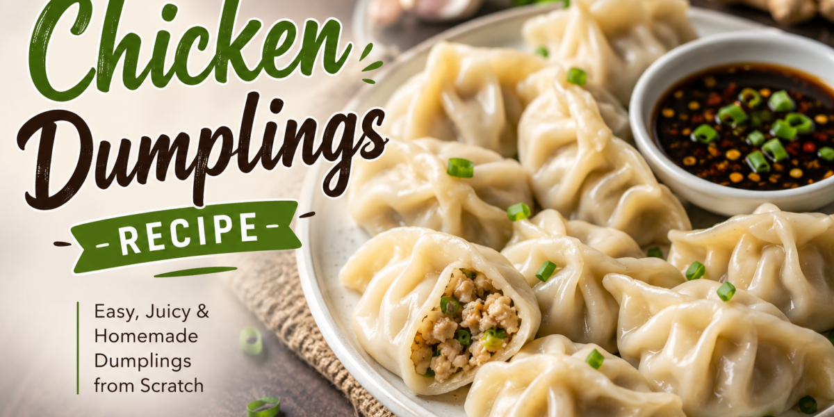 Homemade Chicken Dumplings with Perfect Filling