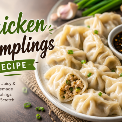 Homemade Chicken Dumplings with Perfect Filling