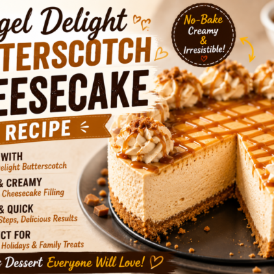Easy Angel Delight Butterscotch Cheesecake Recipe (No-Bake & Creamy)